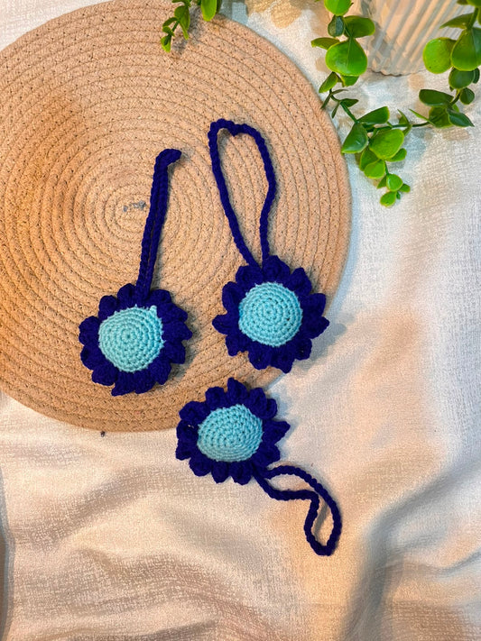 Sunflower-blue bagcharm